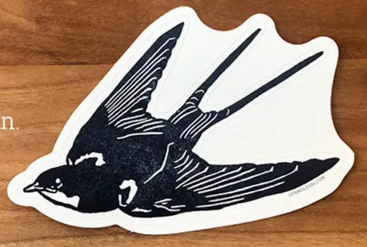Lynnoleum Barn Swallow Right Side Sticker
