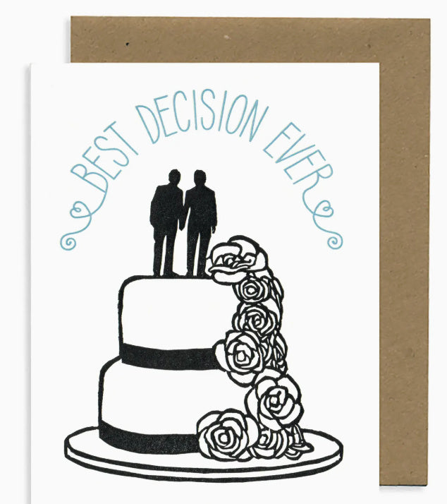 Lynnoleum Best Decision Ever Groom Card