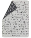 David Fussenegger Dog Best Friends All Over Blanket