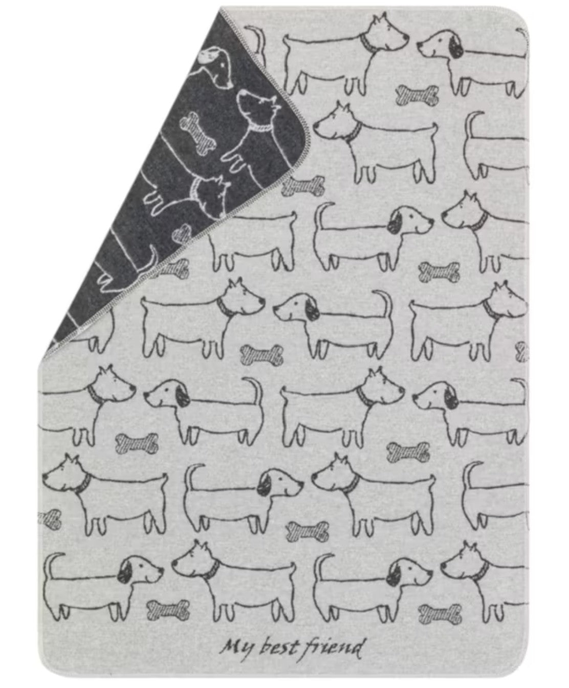 David Fussenegger Dog Best Friends All Over Blanket