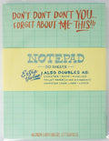 Ladyfingers Letterpress Don't You Forget About This Notepad