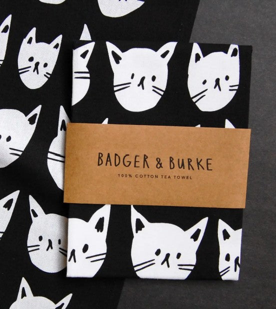 Badger & Burke Many Cats Tea Towel