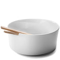 LSA Collective Salad Bowl & Ash Servers, White