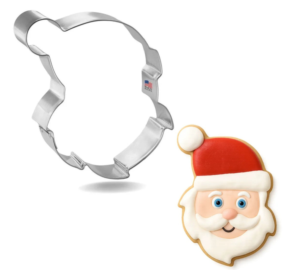 Cookie Cutter Santa Face