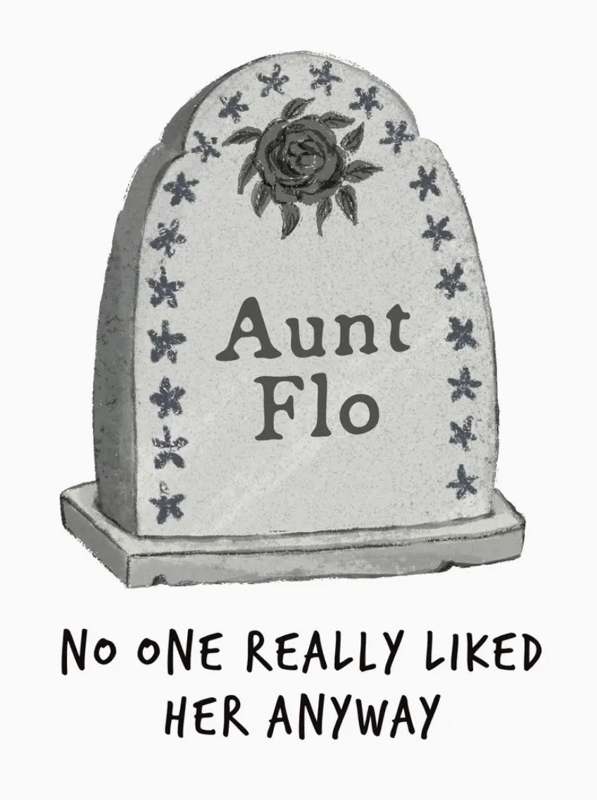 Jones Street Aunt Flo Card