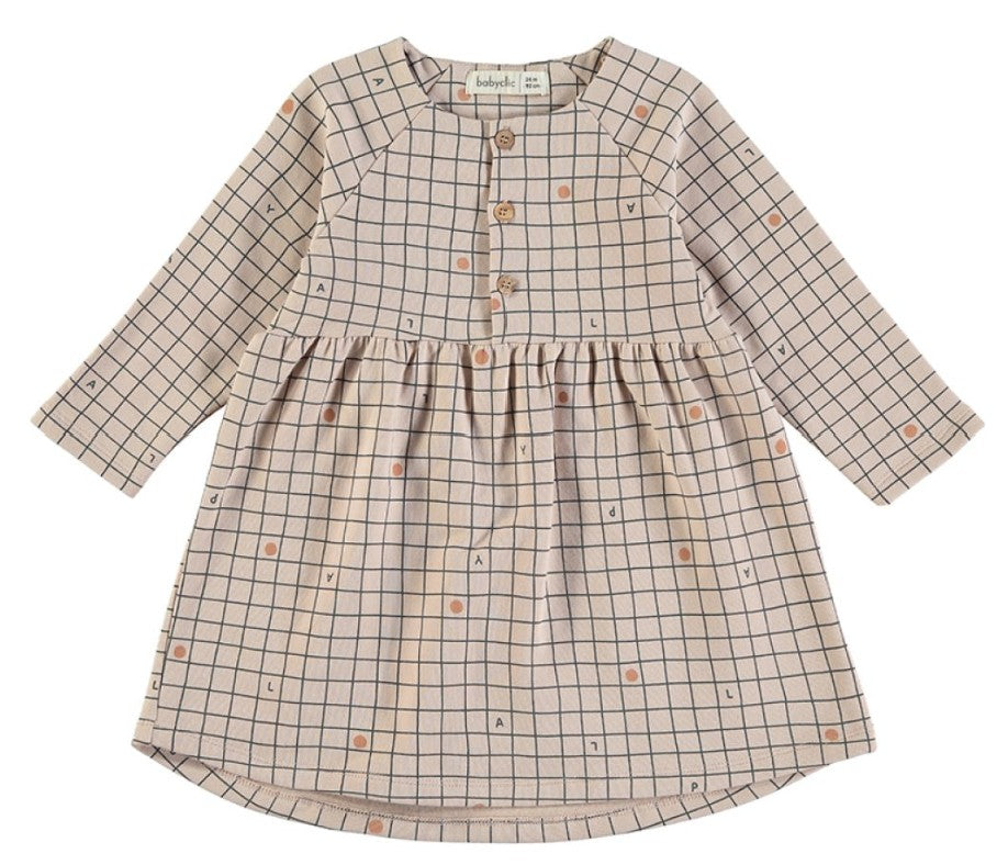 babyclic Dress Checks Nude