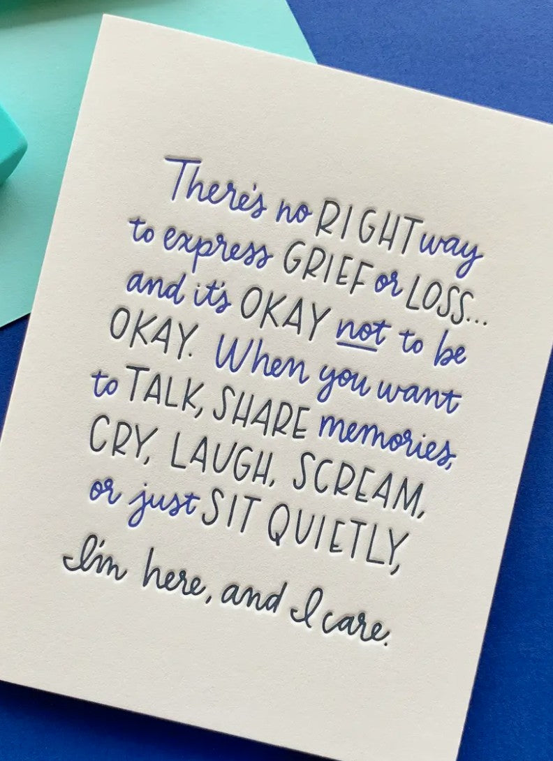 ink meets paper No Right Way to Grieve Card