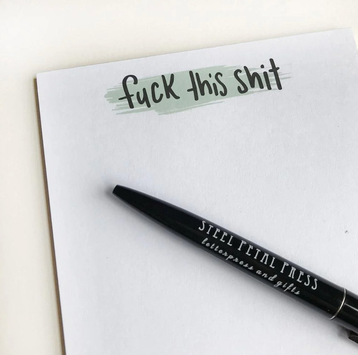 Steel Petal Press F* this Shit Pocket Notepad