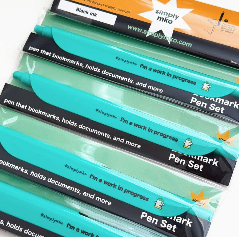 SimplyMKO Macron Mint Bookmark Pen
