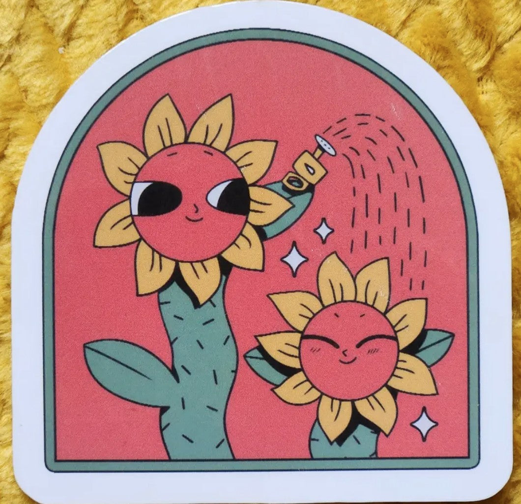 Luxe Trauma Retro Flowers Sticker