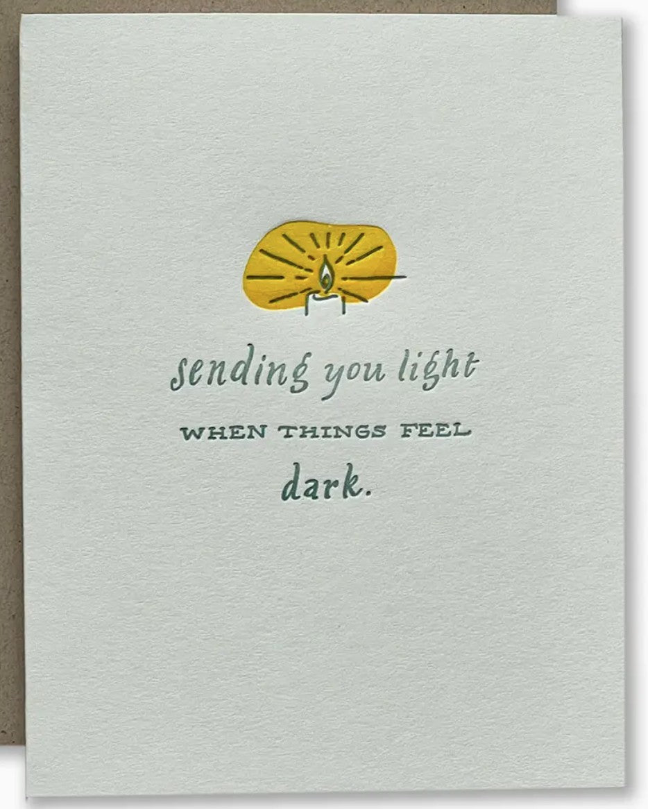 Ladyfingers Letterpress Sending You Light