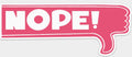 Pier Six Nope Bumper Sticker