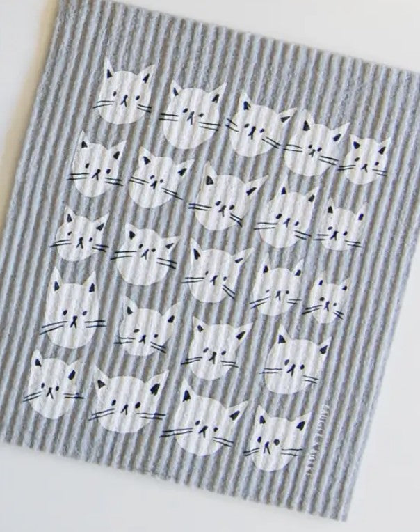 Badger & Burke Many Cats Swedish Sponge Cloth