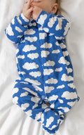 Fred & Noah Sleepsuit - Blue Cloud