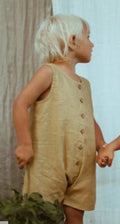 Tiny Bunny Linen Romper