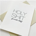 Steel Petal Press Holy Shit Baby Congrats Card