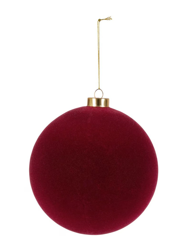 Park Hill Burgundy Flocked Ornament