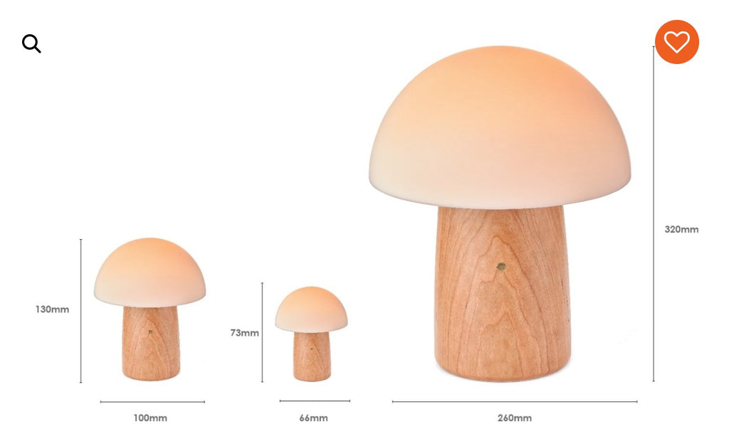 Gingko Mini Alice Mushroom Lamp