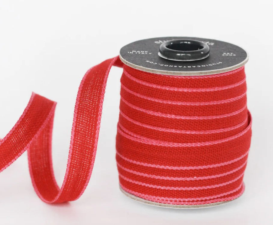 Studio Carta Drittofilo Ribbon Red/Fuchsia