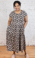Mata Traders Jersey Dress Leopard Green