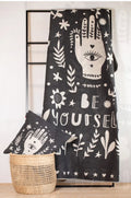 David Fussenegger Be Yourself Charcoal Blanket