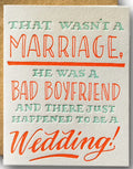 Ladyfingers Letterpress Divorce Bad Boyfriend