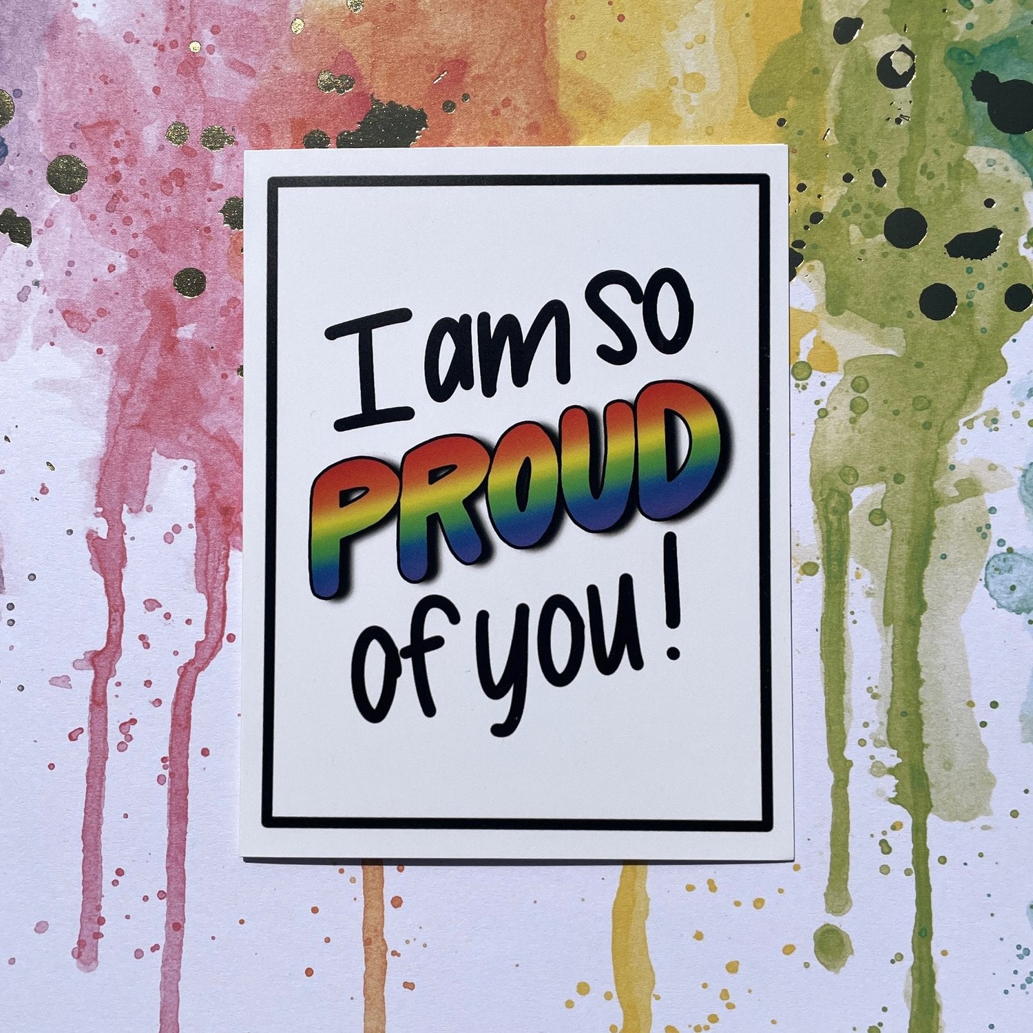 Pushing Whimsy I Am So Proud of You Card