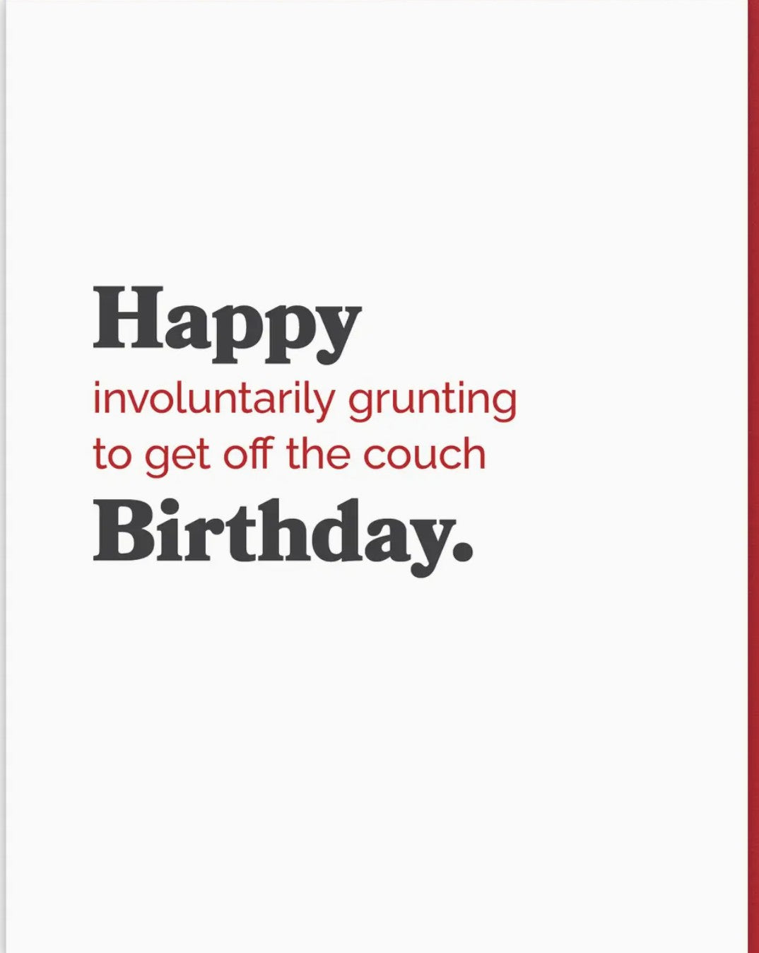 Spacepig Press Involuntarily Grunting Birthday