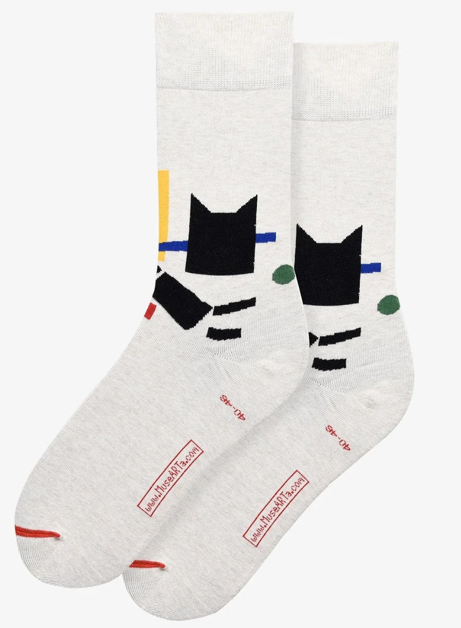 MuseARTa Cat With Green Ball Socks