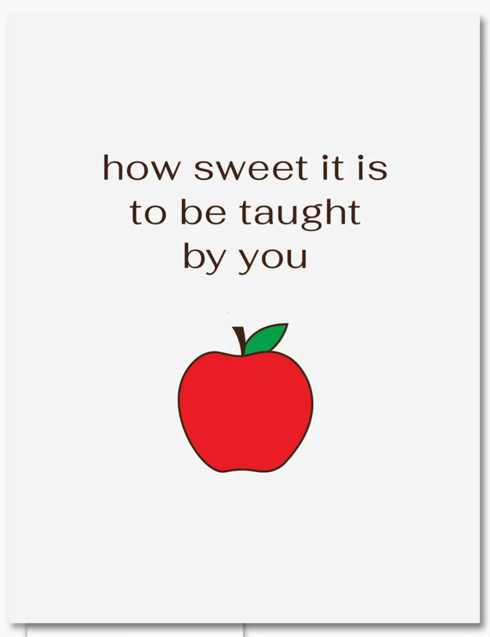 Quick Brown Fox Taught By You Card