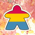Pushing Whimsy Pansexual Meeple Sticker