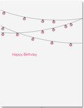 Quick Brown Fox Birthday Lights Card