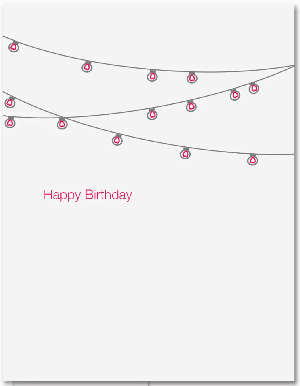 Quick Brown Fox Birthday Lights Card