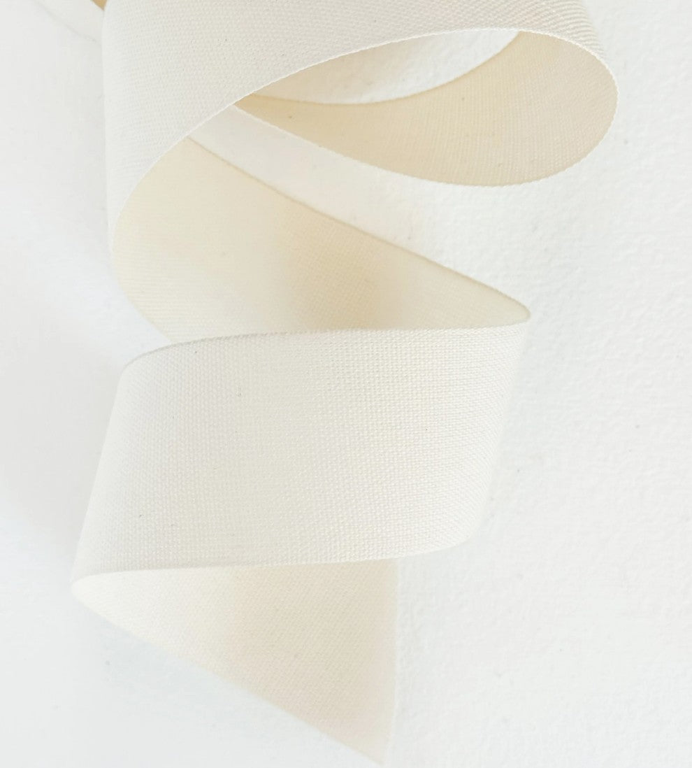 Studio Carta Tight Weave Cotton Ribbon 1 1/2", Natural