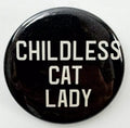 Culture Flock Childless Cat Lady Button