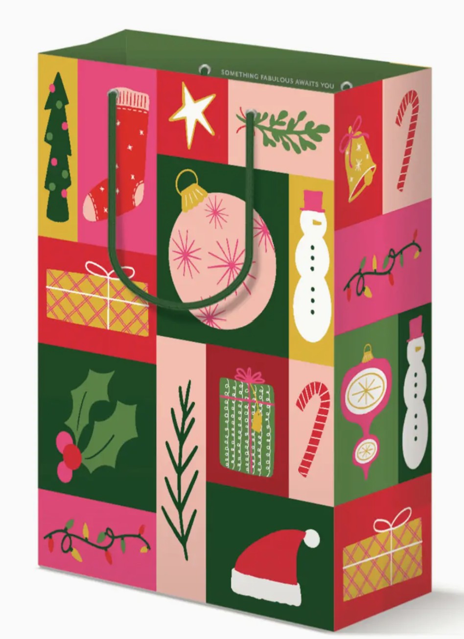 Dahlia Press Christmas Quilt Gift Bag