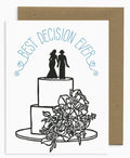 Lynnoleum Best Decision Ever Bride Card