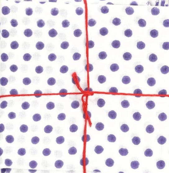 Suzette Polka Violet Napkins