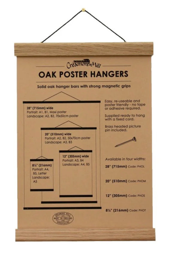 Earth & Nest Oak Poster Hanger
