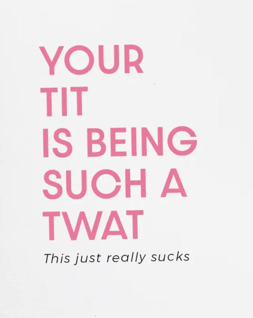 Jones Street Tit Twat Card