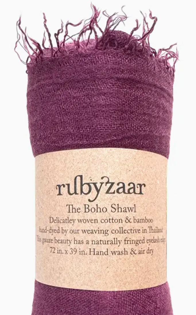rubyzaar boho shawl