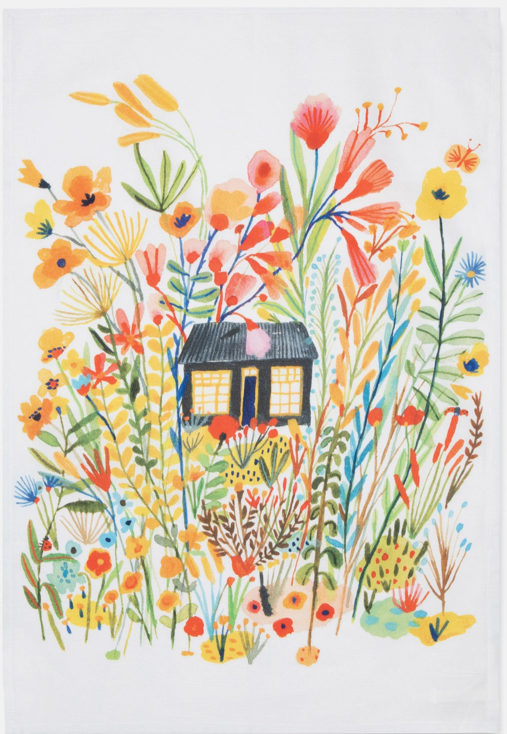 Bon Artis Black Cottage Tea Towel