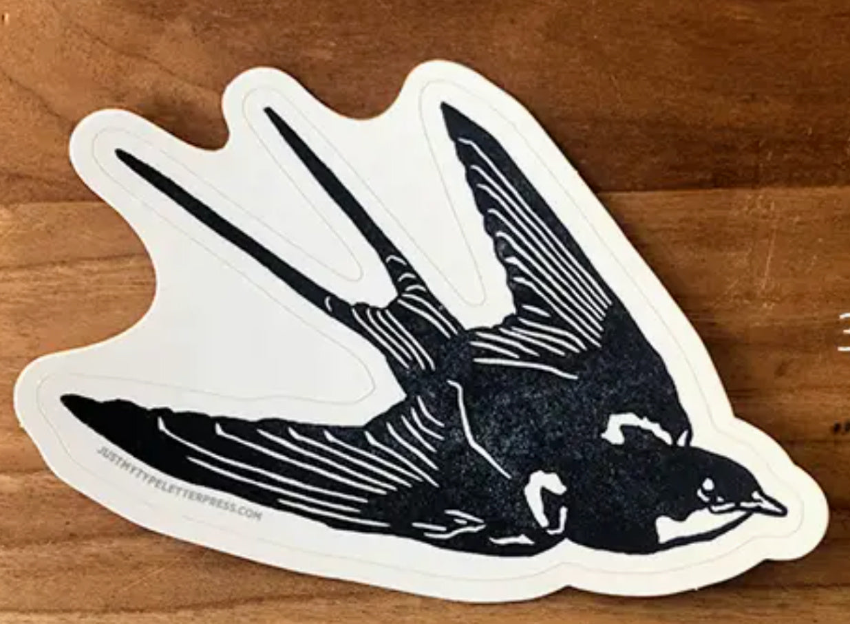 Lynnoleum Barn Swallow Left Side Sticker