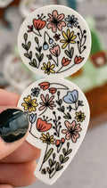 Kyn You Believe It Floral Semicolon Sticker