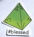 Pushing Whimsy Blessed Dice Sticker
