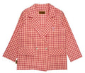 hebe Jacket Raspberry Pink Checkers