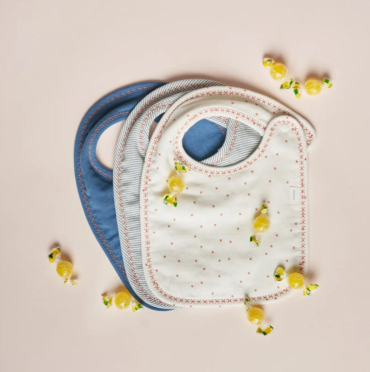 Babette Bibs Apricot Trim