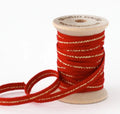 Studio Carta Metallic Line Ribbon, Red/Gold