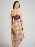 Mata Traders Ivy Midi Dress Blush Plaid