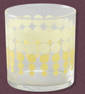 Fishs Eddy Yellow Dots Party Glass